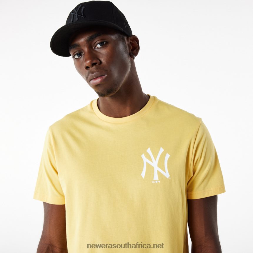 New York Yankees League Essential Pastel Yellow T-Shirt New Era TRBRBN3113