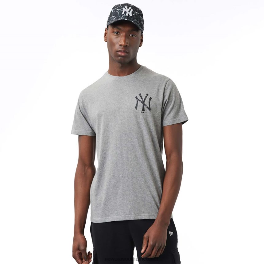 New York Yankees Logo Infill Grey T-Shirt New Era TRBRBN3060