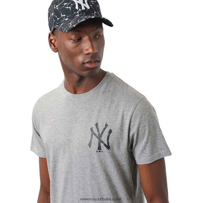 New York Yankees Logo Infill Grey T-Shirt New Era TRBRBN3060