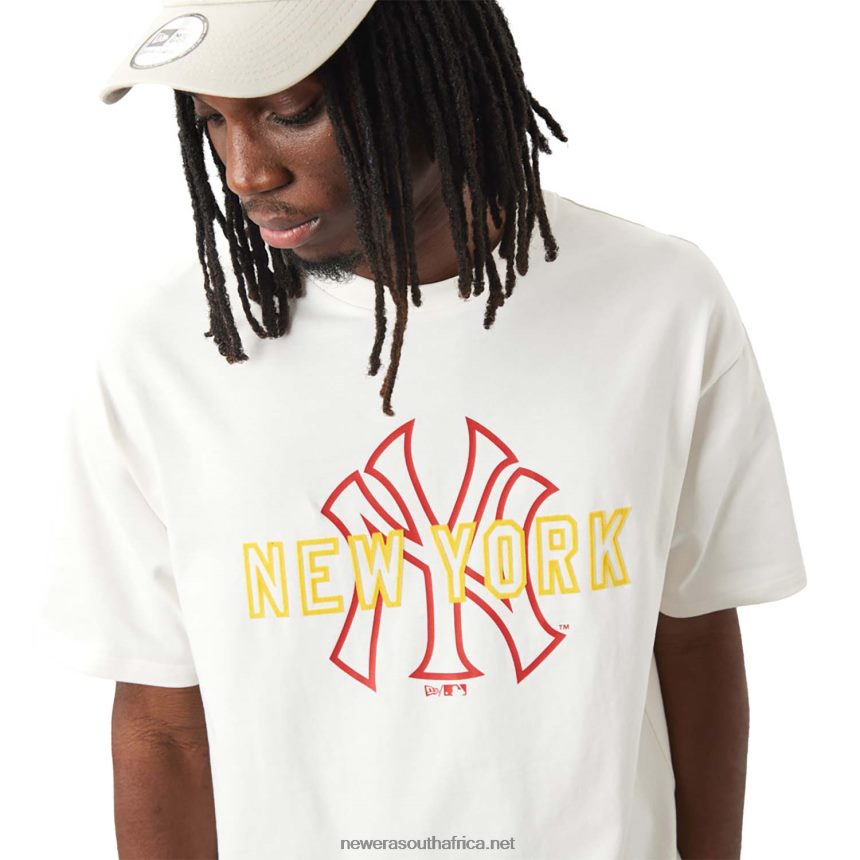 New York Yankees Logo White T-Shirt New Era TRBRBN3074