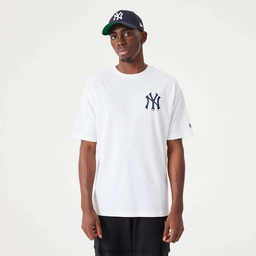 New York Yankees MLB Back Print White Oversized T-Shirt New Era TRBRBN2880