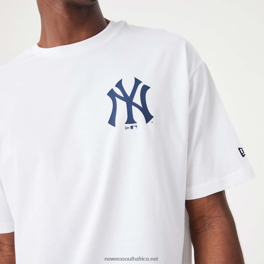 New York Yankees MLB Back Print White Oversized T-Shirt New Era TRBRBN2880