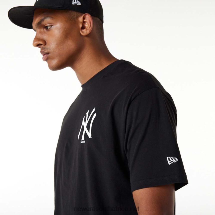 New York Yankees MLB Big Logo Oversized Black T-Shirt New Era TRBRBN2850