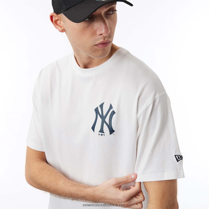 New York Yankees MLB City Graphic White Oversized T-Shirt New Era TRBRBN3088