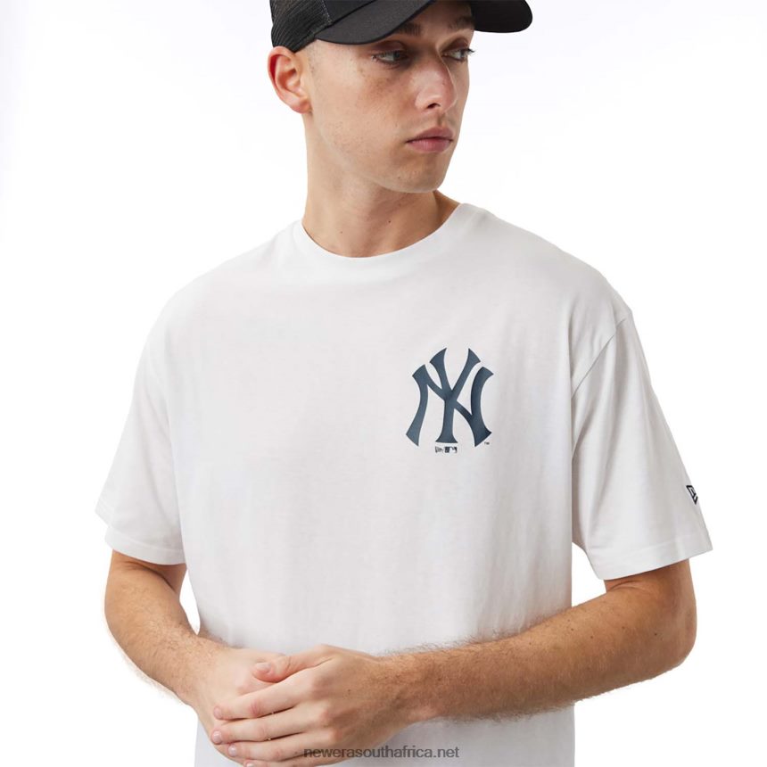 New York Yankees MLB City Graphic White Oversized T-Shirt New Era TRBRBN3088