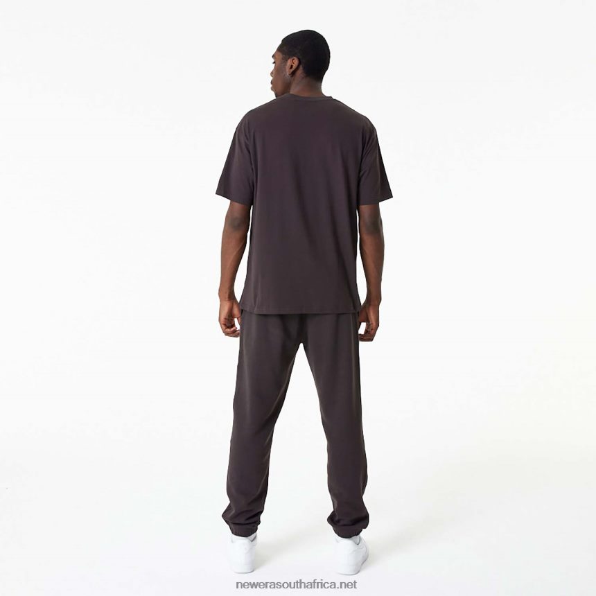 New York Yankees MLB Embroidered Logo Ash Brown T-Shirt New Era TRBRBN3056