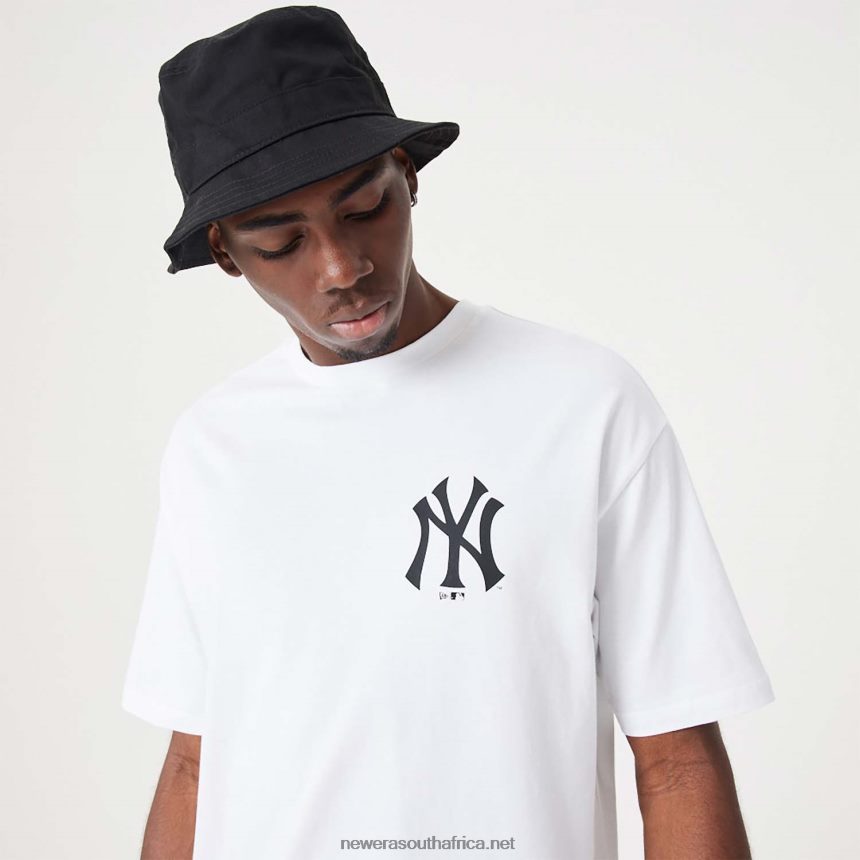 New York Yankees MLB Floral Graphic White Oversized T-Shirt New Era TRBRBN2927