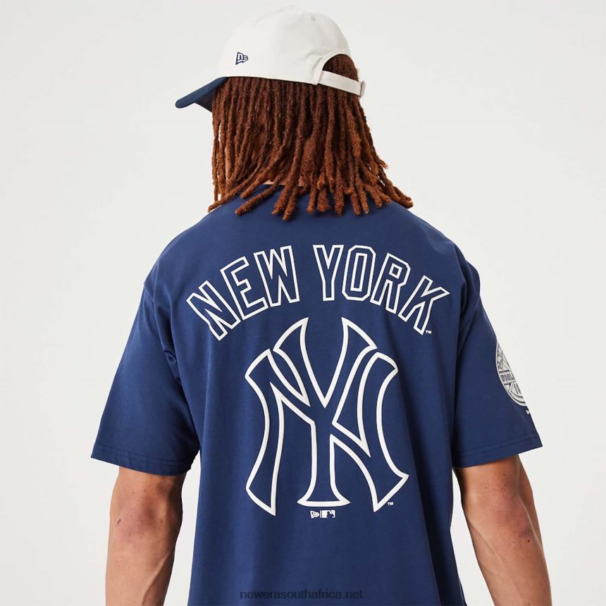 New York Yankees MLB Heritage Dark Blue Oversized T-Shirt New Era TRBRBN3042