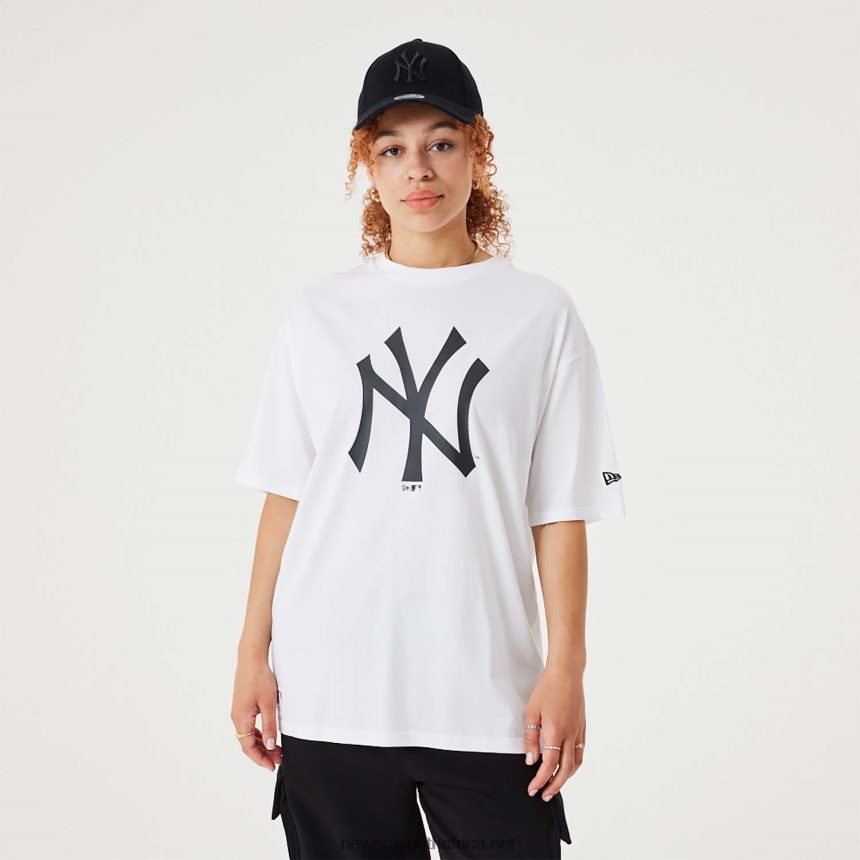 New York Yankees MLB League Essential White Oversized T-Shirt New Era TRBRBN3082