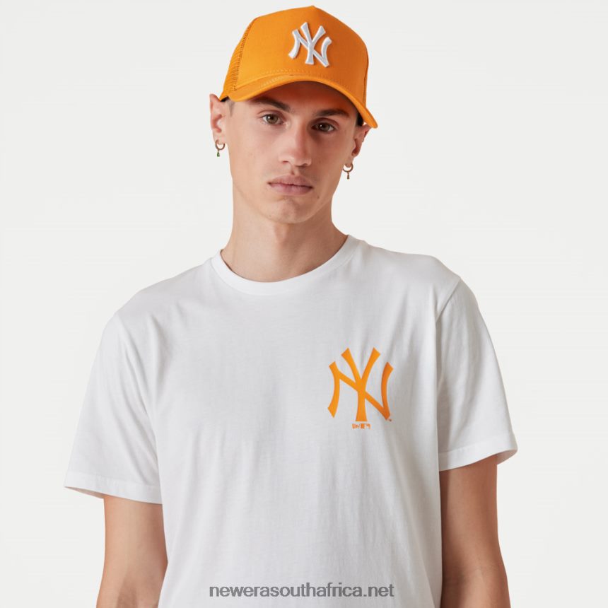 New York Yankees MLB League Essential White T-Shirt New Era TRBRBN2936
