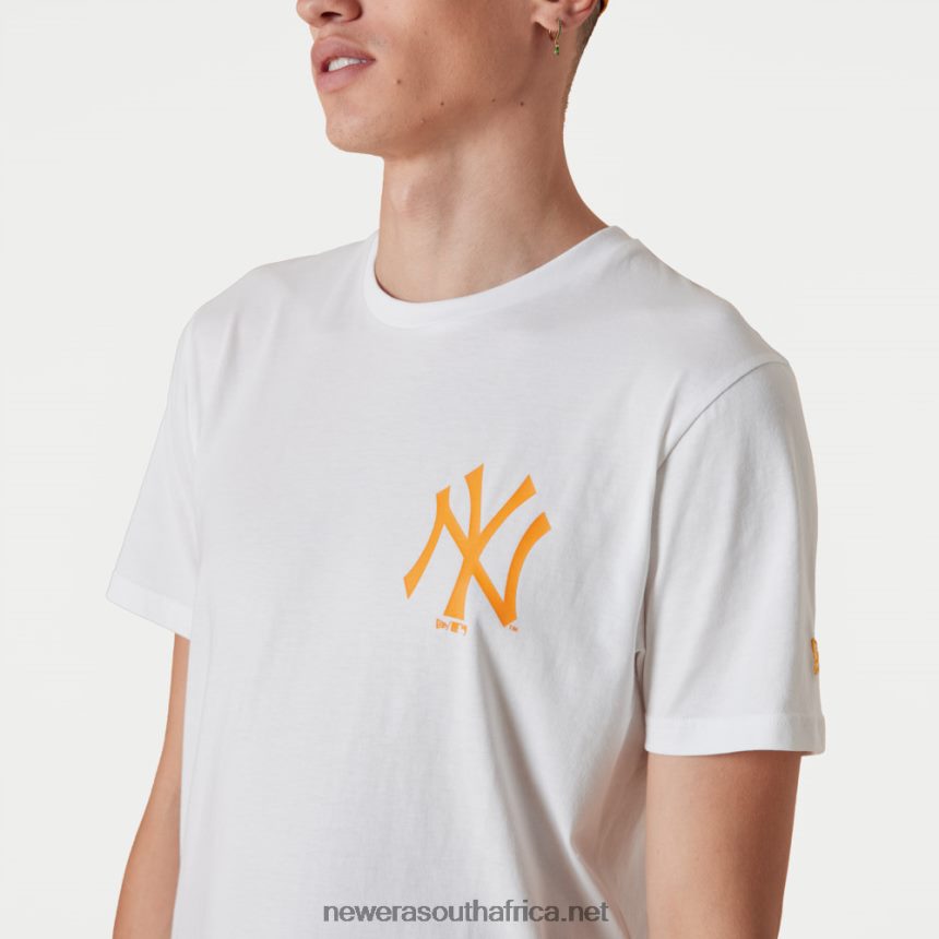 New York Yankees MLB League Essential White T-Shirt New Era TRBRBN2936