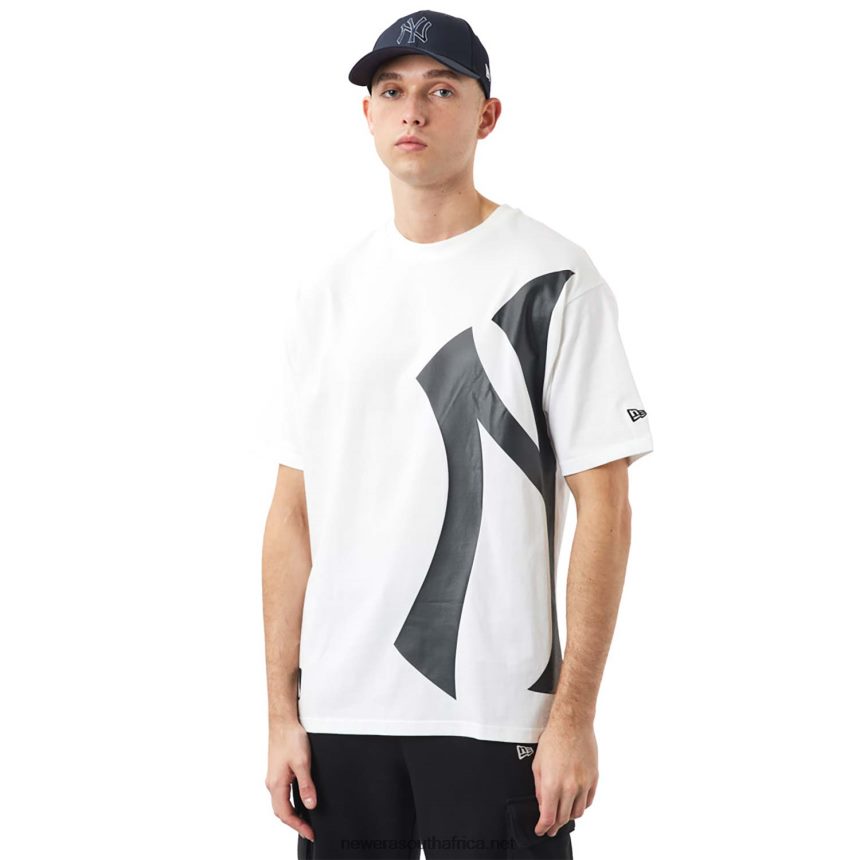 New York Yankees MLB Side Logo White T-Shirt New Era TRBRBN3155