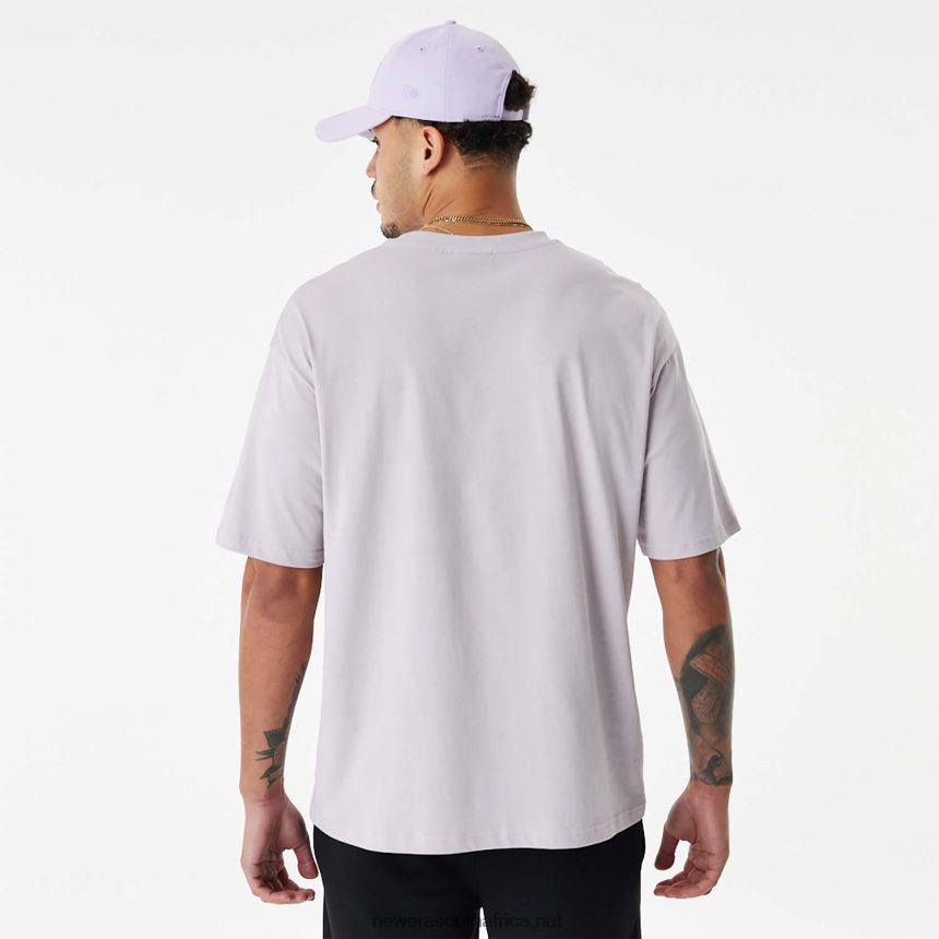 New York Yankees MLB Stacked Logo Purple Oversized T-Shirt New Era TRBRBN2870