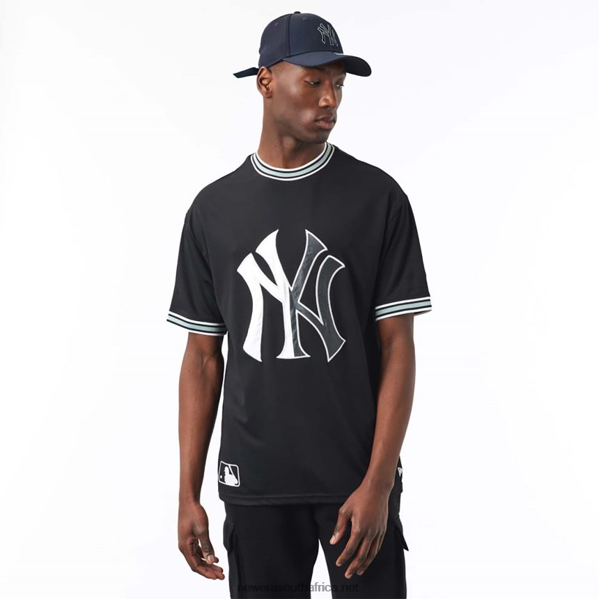 New York Yankees MLB Team Logo Black T-Shirt New Era TRBRBN3142