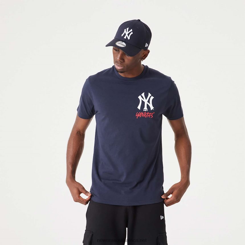 New York Yankees MLB Team Logo Graphic Navy T-Shirt New Era TRBRBN3129