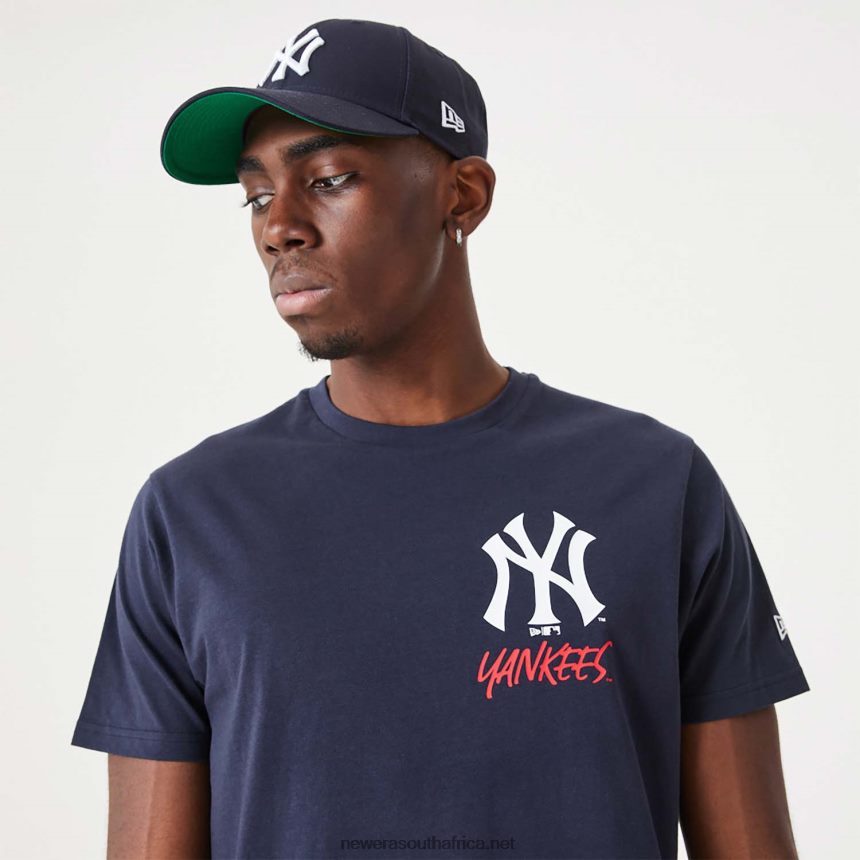 New York Yankees MLB Team Logo Graphic Navy T-Shirt New Era TRBRBN3129