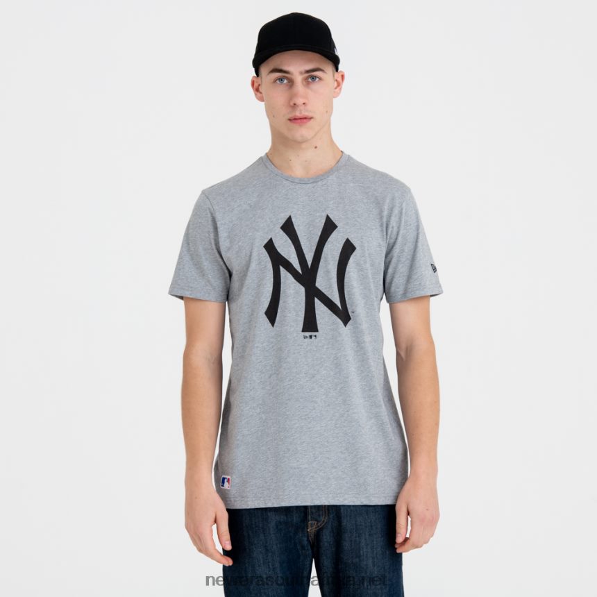 New York Yankees MLB Team Logo Grey T-Shirt New Era TRBRBN2898