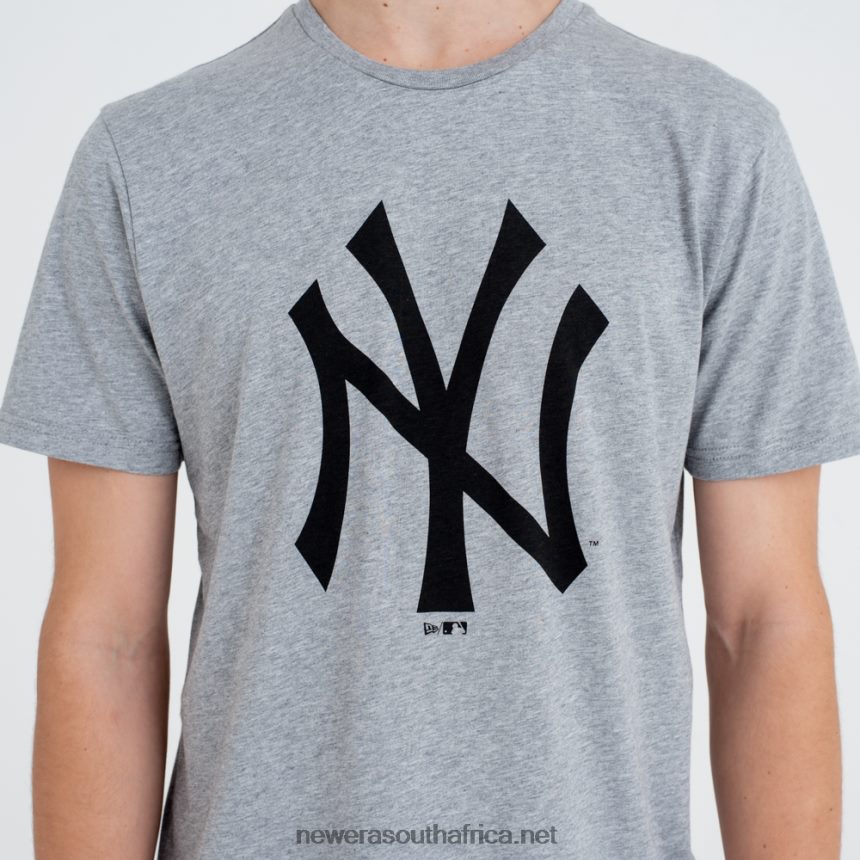 New York Yankees MLB Team Logo Grey T-Shirt New Era TRBRBN2898