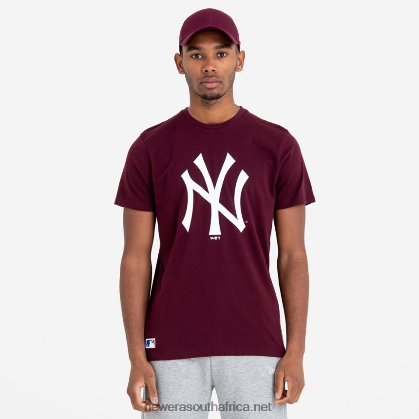 New York Yankees MLB Team Logo Maroon T-Shirt New Era TRBRBN2926