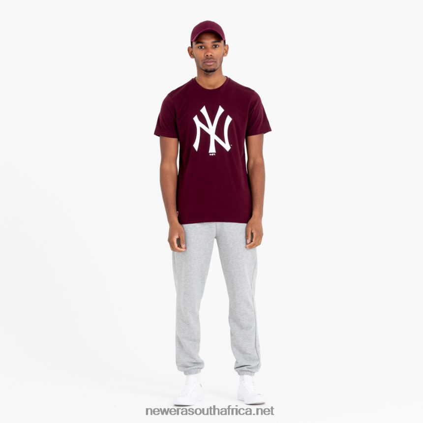 New York Yankees MLB Team Logo Maroon T-Shirt New Era TRBRBN2926