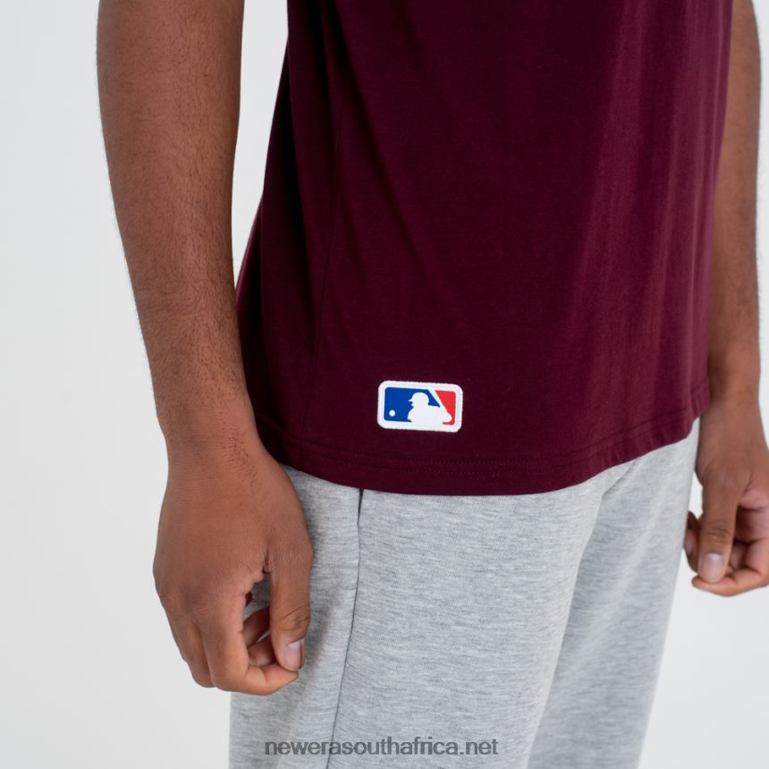 New York Yankees MLB Team Logo Maroon T-Shirt New Era TRBRBN2926