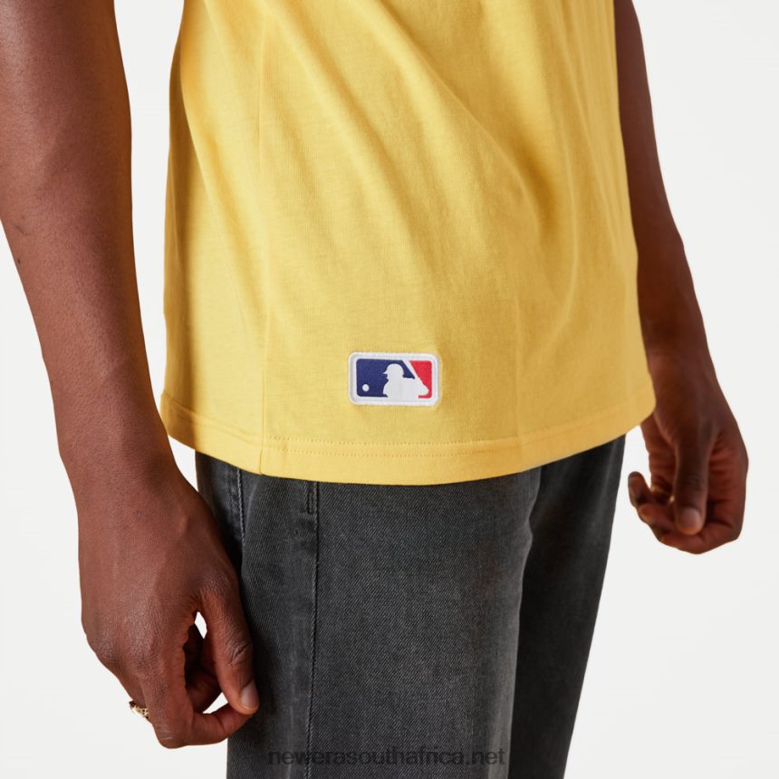 New York Yankees MLB Team Logo Yellow T-Shirt New Era TRBRBN2922