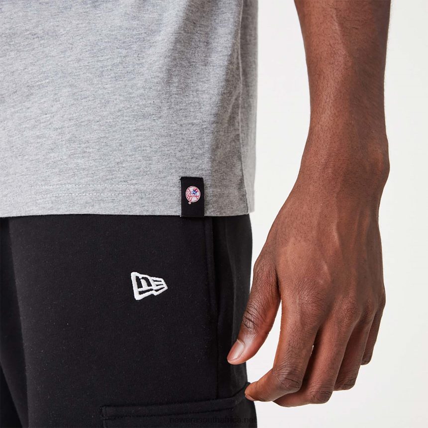 New York Yankees MLB Team Wordmark Grey Oversized T-Shirt New Era TRBRBN3143