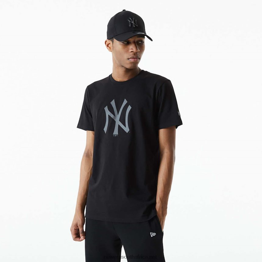 New York Yankees Reflective Print Black T-Shirt New Era TRBRBN3098