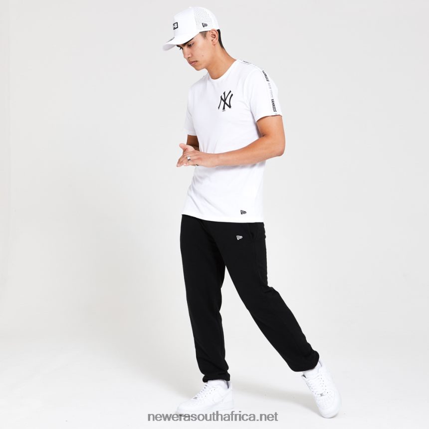 New York Yankees Sleeve Taping White T-Shirt New Era TRBRBN3035