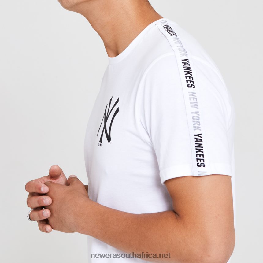 New York Yankees Sleeve Taping White T-Shirt New Era TRBRBN3035