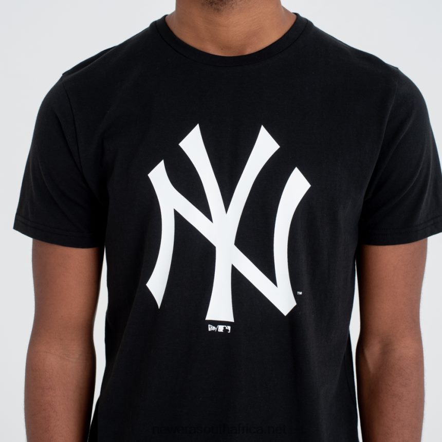 New York Yankees Team Logo Black T-Shirt New Era TRBRBN2853