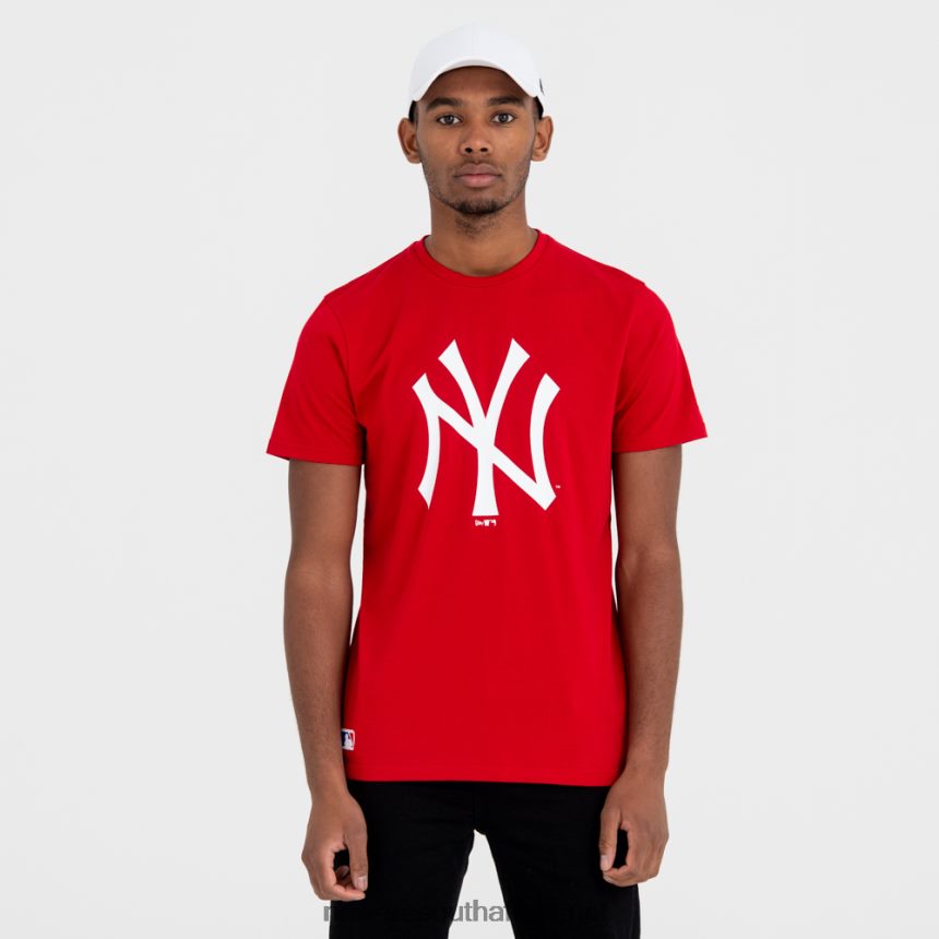 New York Yankees Team Logo Red T-Shirt New Era TRBRBN2883
