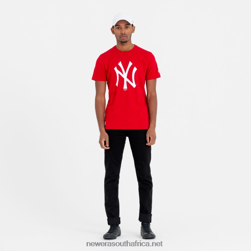 New York Yankees Team Logo Red T-Shirt New Era TRBRBN2883
