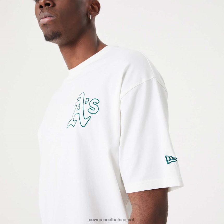 Oakland Athletics MLB Heritage Open White Oversized T-Shirt New Era TRBRBN3014