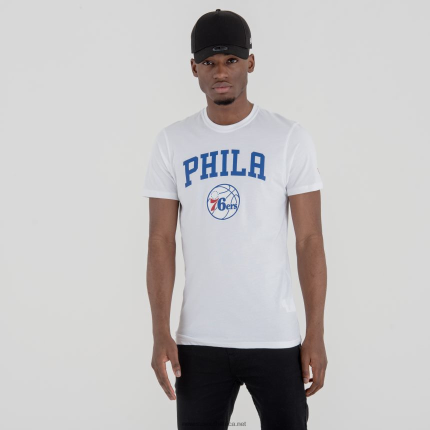 Philadelphia 76ers NBA Team Logo White T-Shirt New Era TRBRBN2896