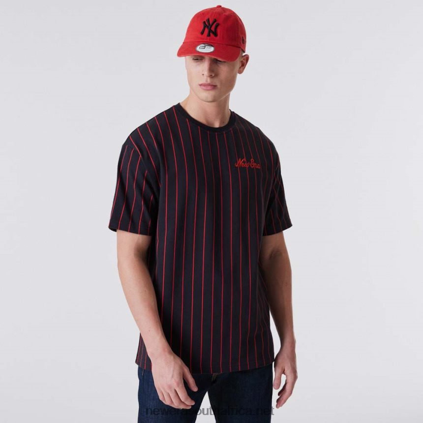 Pinstripe Oversized Blue T-Shirt New Era TRBRBN3137
