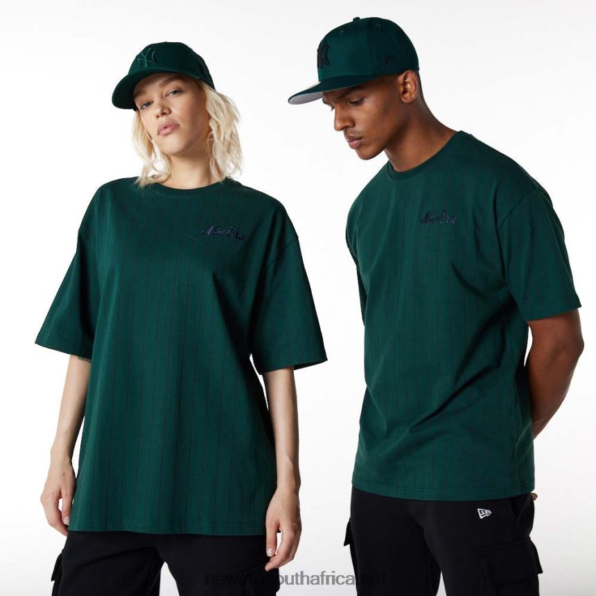 Pinstripe Oversized Green T-Shirt New Era TRBRBN3151