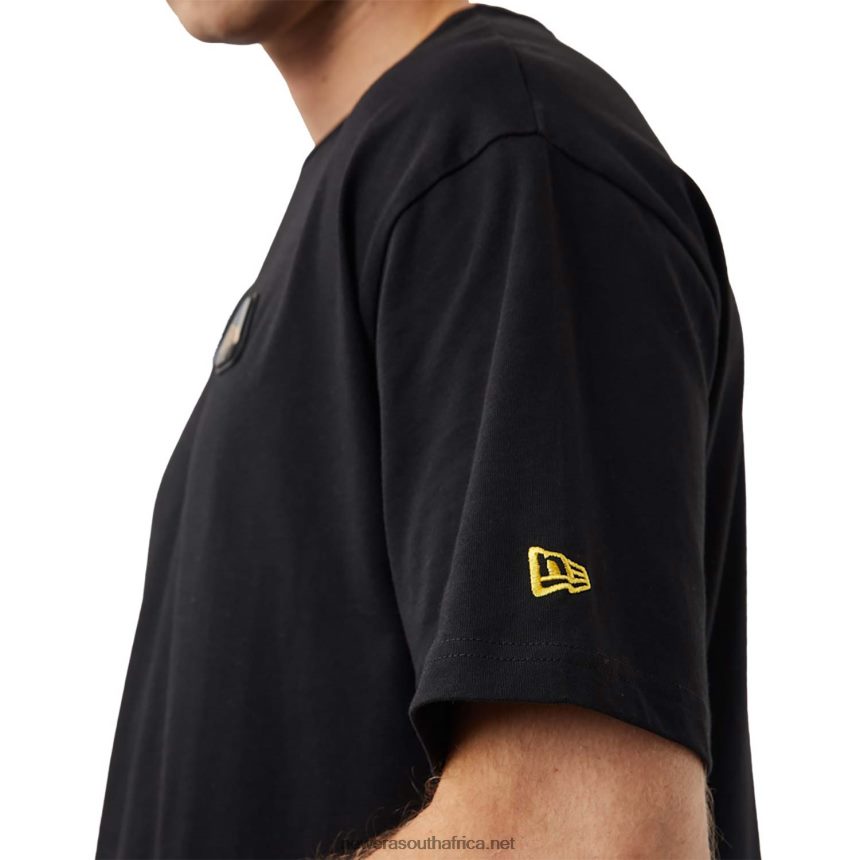 Rubber Patch Black Oversized T-Shirt New Era TRBRBN2948