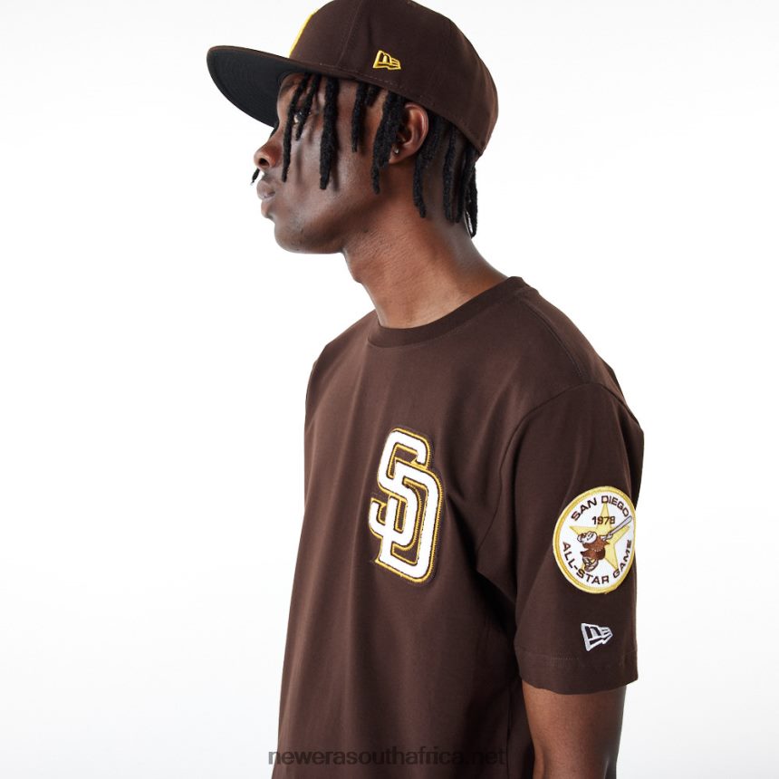 San Diego Padres MLB Logo Select Brown T-Shirt New Era TRBRBN3044