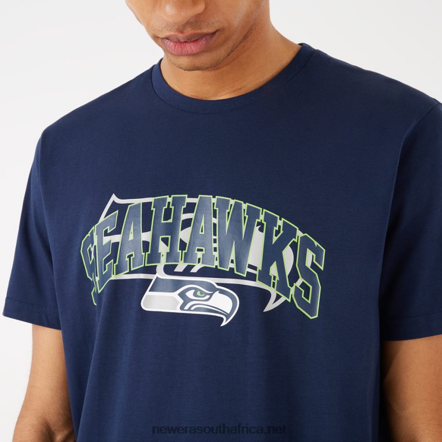 Seattle Seahawks NFL Team Logo Blue T-Shirt New Era TRBRBN2951