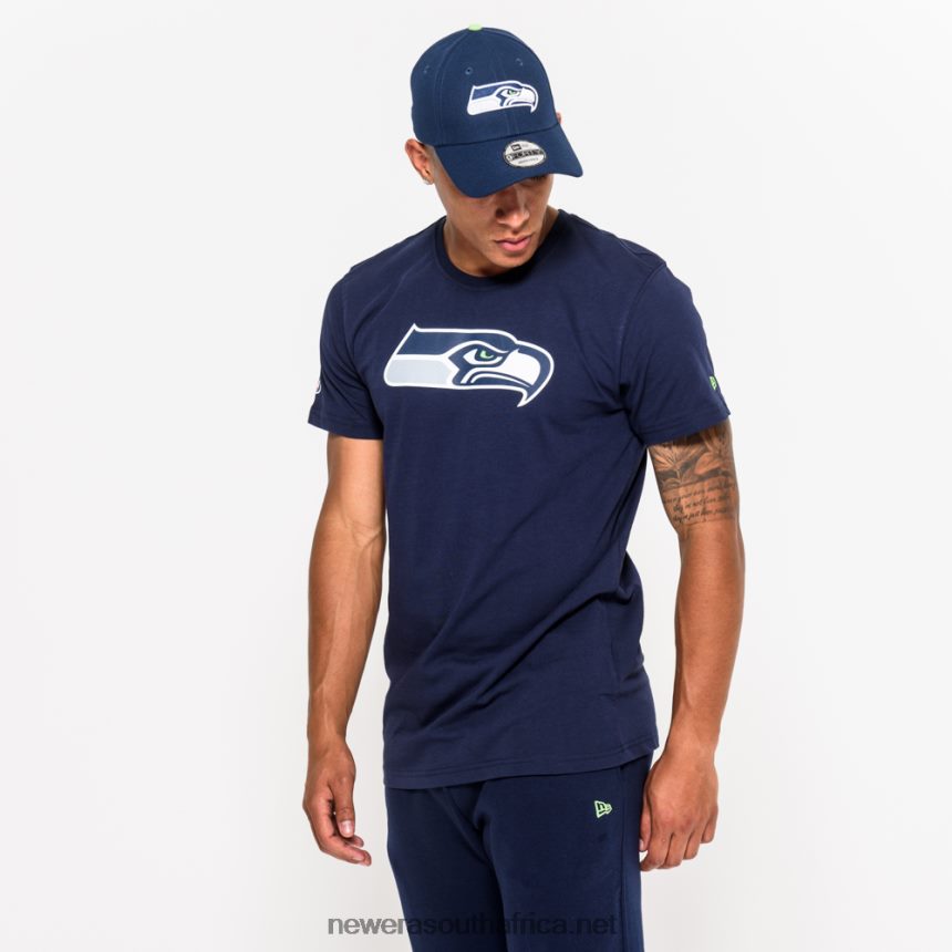 Seattle Seahawks Team Logo Blue T-Shirt New Era TRBRBN3160