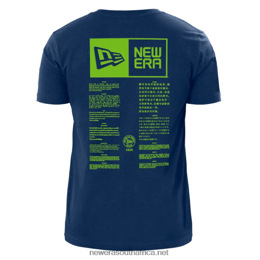 Seattle Seahawks x Alpha Industries Navy T-Shirt New Era TRBRBN3017
