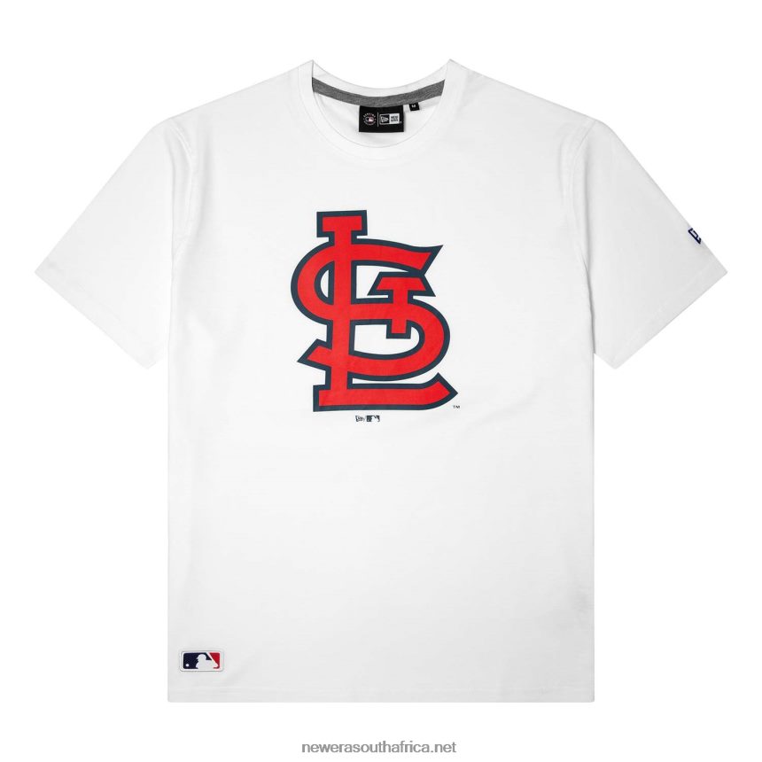 St. Louis Cardinals MLB Team Logo White T-Shirt New Era TRBRBN3111