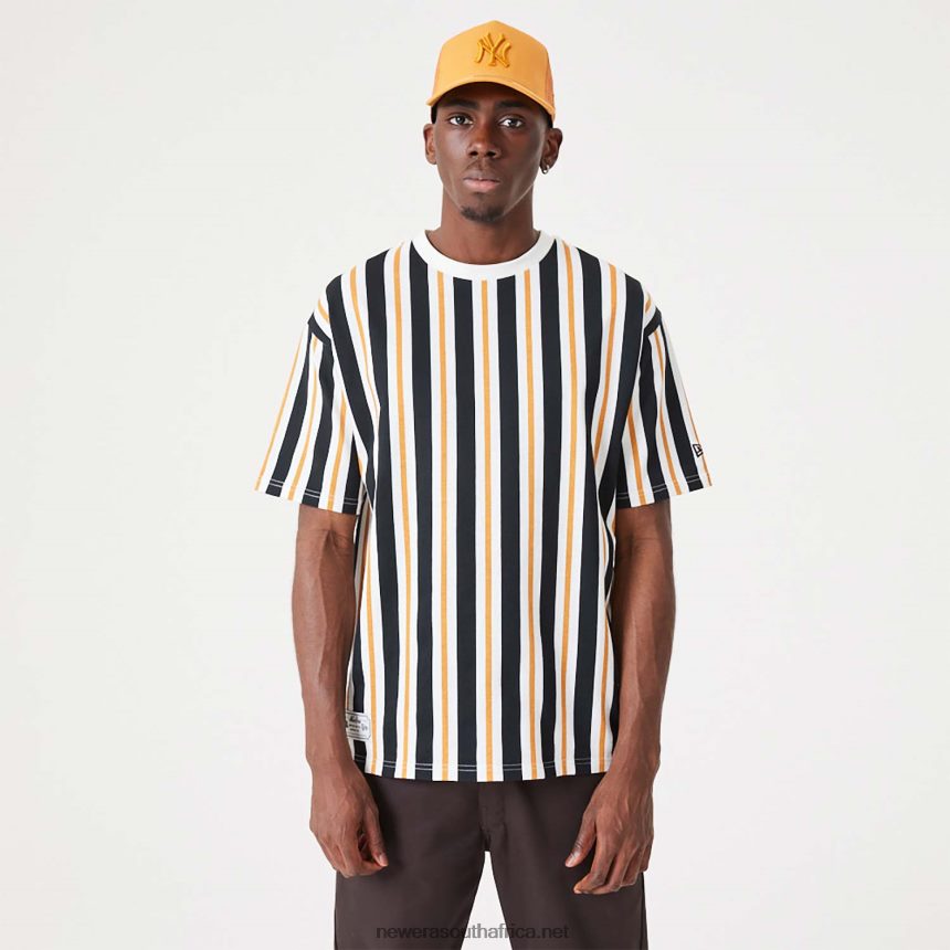 Stripe Medium Orange Oversized Tee New Era TRBRBN2888