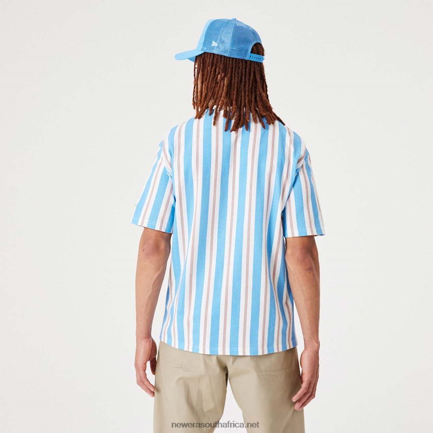 Stripe Open White Oversized T-Shirt New Era TRBRBN2944