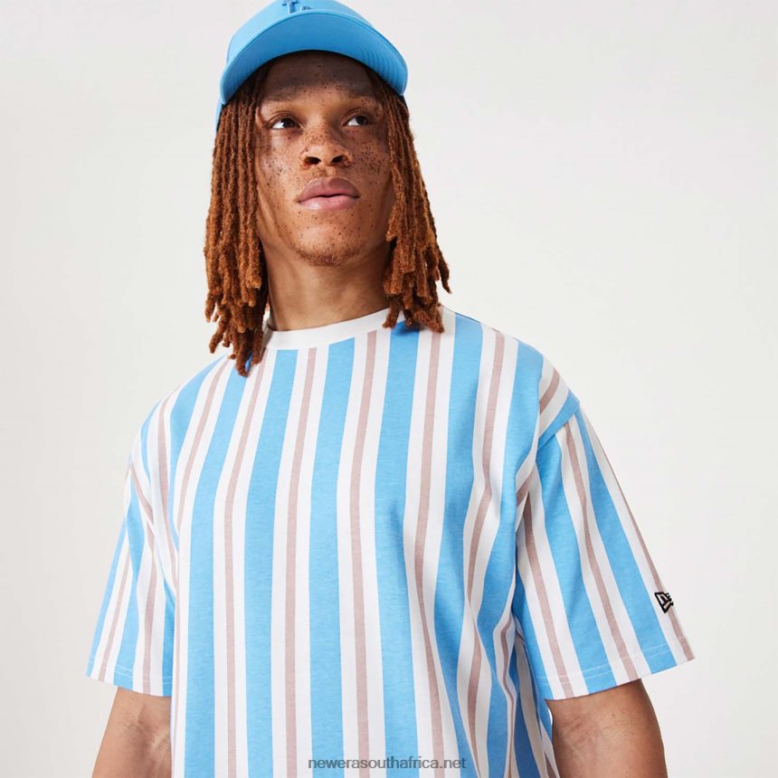 Stripe Open White Oversized T-Shirt New Era TRBRBN2944