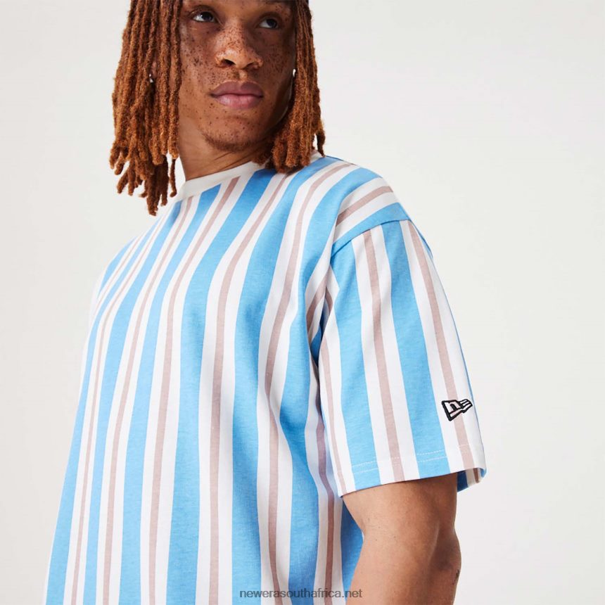 Stripe Open White Oversized T-Shirt New Era TRBRBN2944