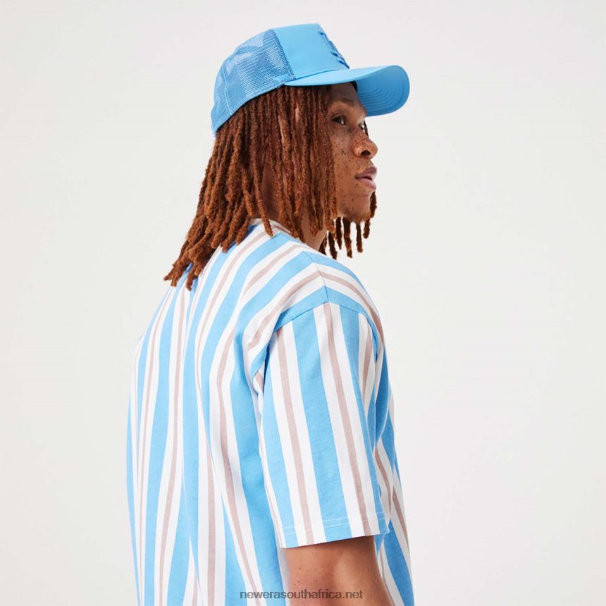 Stripe Open White Oversized T-Shirt New Era TRBRBN2944