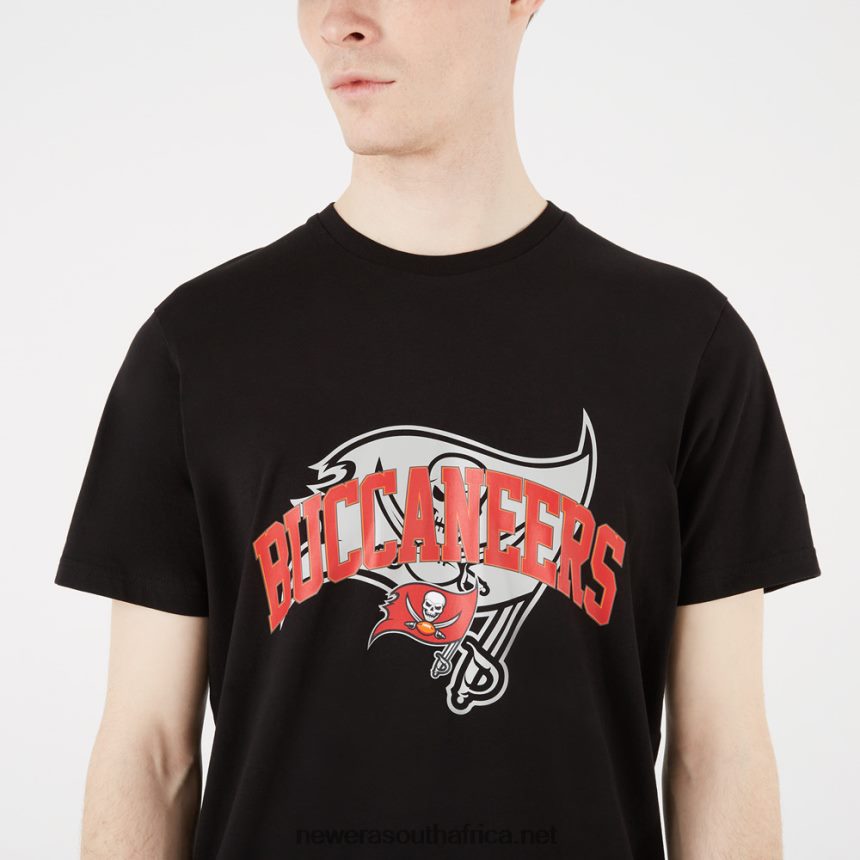 Tampa Bay Buccaneers NFL Team Logo Black T-Shirt New Era TRBRBN2979