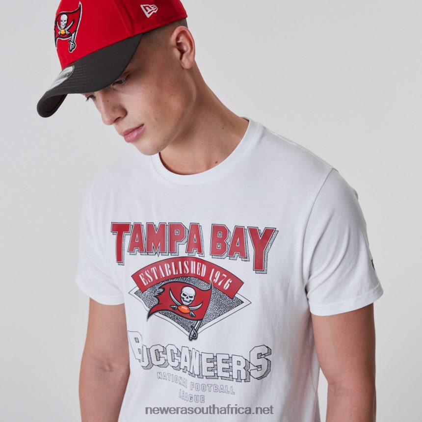 Tampa Bay Buccaneers NFL Team Logo White T-Shirt New Era TRBRBN3001